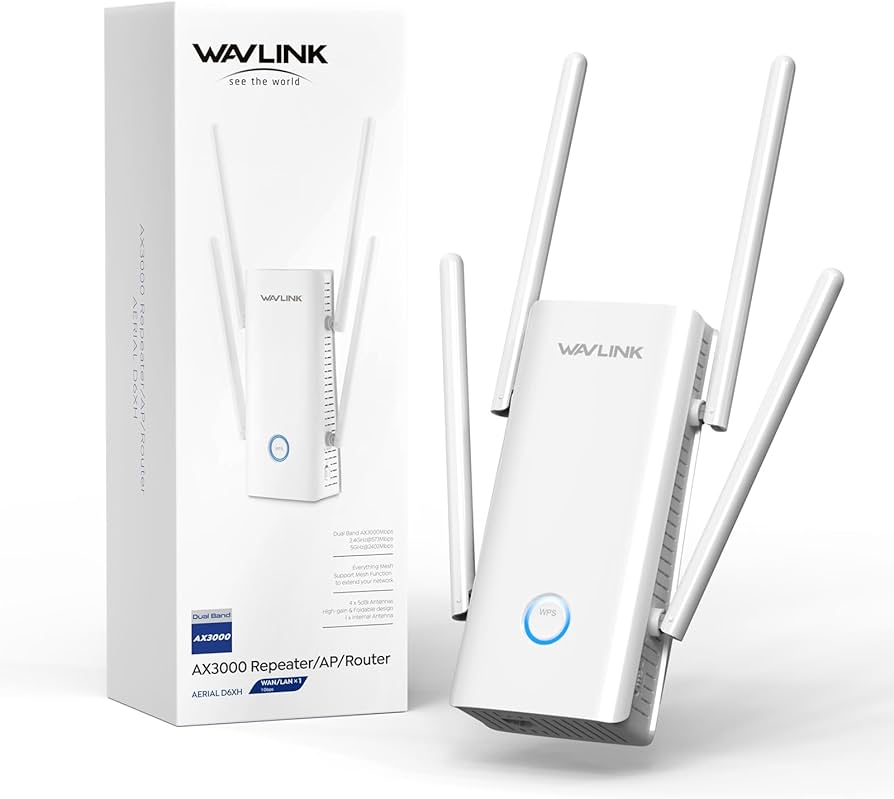 Amazon.com: WAVLINK AX3000 WiFi 6 Extender - Internet Extender