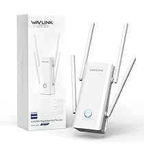 WAVLINK Ripetitore WiFi 6 Potente per Casa, Amplificatore Segnale wifi AX3000 con porta Ethernet, Doppia Banda(5GHz, 2.4GHz) Access point WiFi Extender Antenne 5 * 5dbi Copertura fino a 3000sq.ft