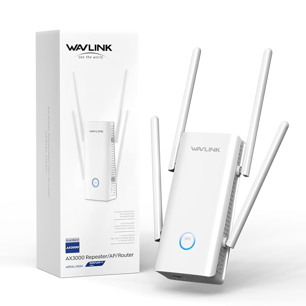 Amazon.com: WAVLINK AX3000 WiFi 6 Extender - Internet