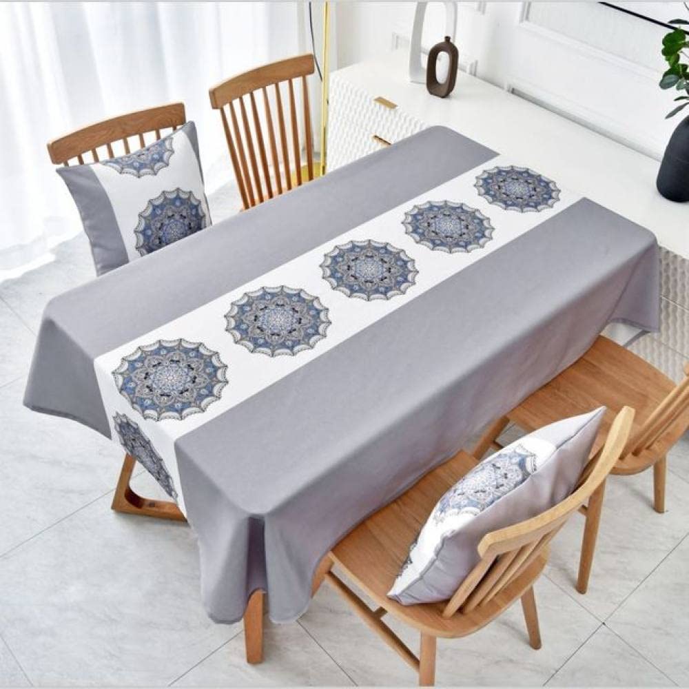 Nappe anti-tache rectangulaire épaisse style européen pour protection de table