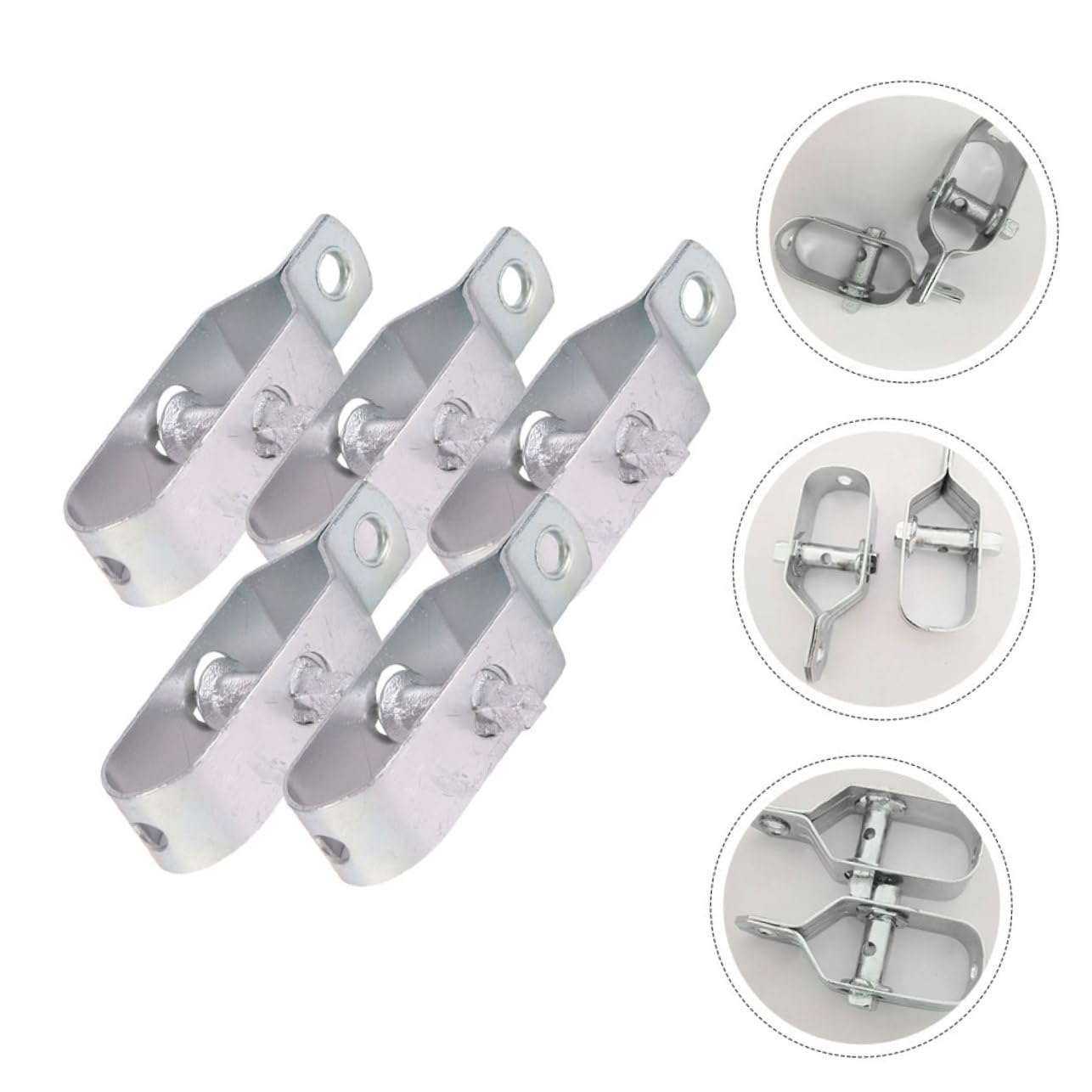 Alipis 3 Set Tendicavi in ​​acciaio Recinzione Portatile Tenditori Tensionatore Filo Acciaio Regolatore Filo Recinzione Tendifilo Tenditore Del Filo D'acciaio Fusione Silver 6 Pezzi * 3
