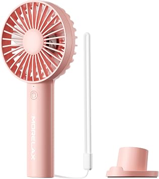 Jancane Handheld Fan, Portable Fan, 4000mAh Rechargeable Personal Fan, 10H Battery, Strong Wind, Small & Powerful, Cute Design for Travel, Makeup, Girls Women Summer Travel Essential Gift