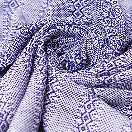 Baby Trapoz Mexican Rebozo Scarf, Shawl, Ideal for Natural Birth, Doula Massage, 98.5", Purple4