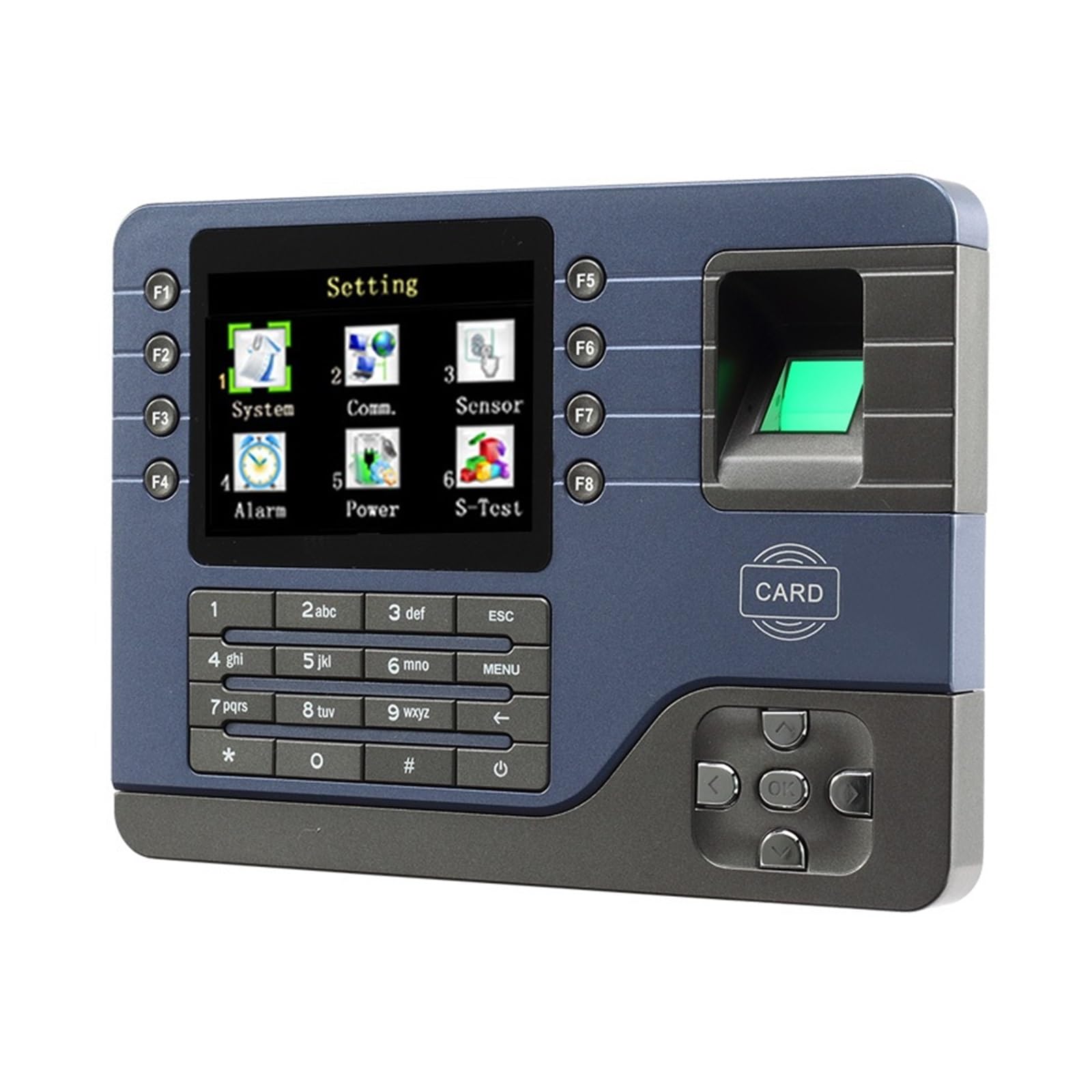 CVFRDD IP Biometric Fingerprint Time Attendance Clock Recorder Employee Digital Electronic English Reader Machine USB RFID ID Card