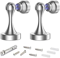 Vista 7 de Tope magnético de acero inoxidable, tope de puerta, resistente para varios tipos de puertas, mantiene tu puerta abierta, soporte de puerta