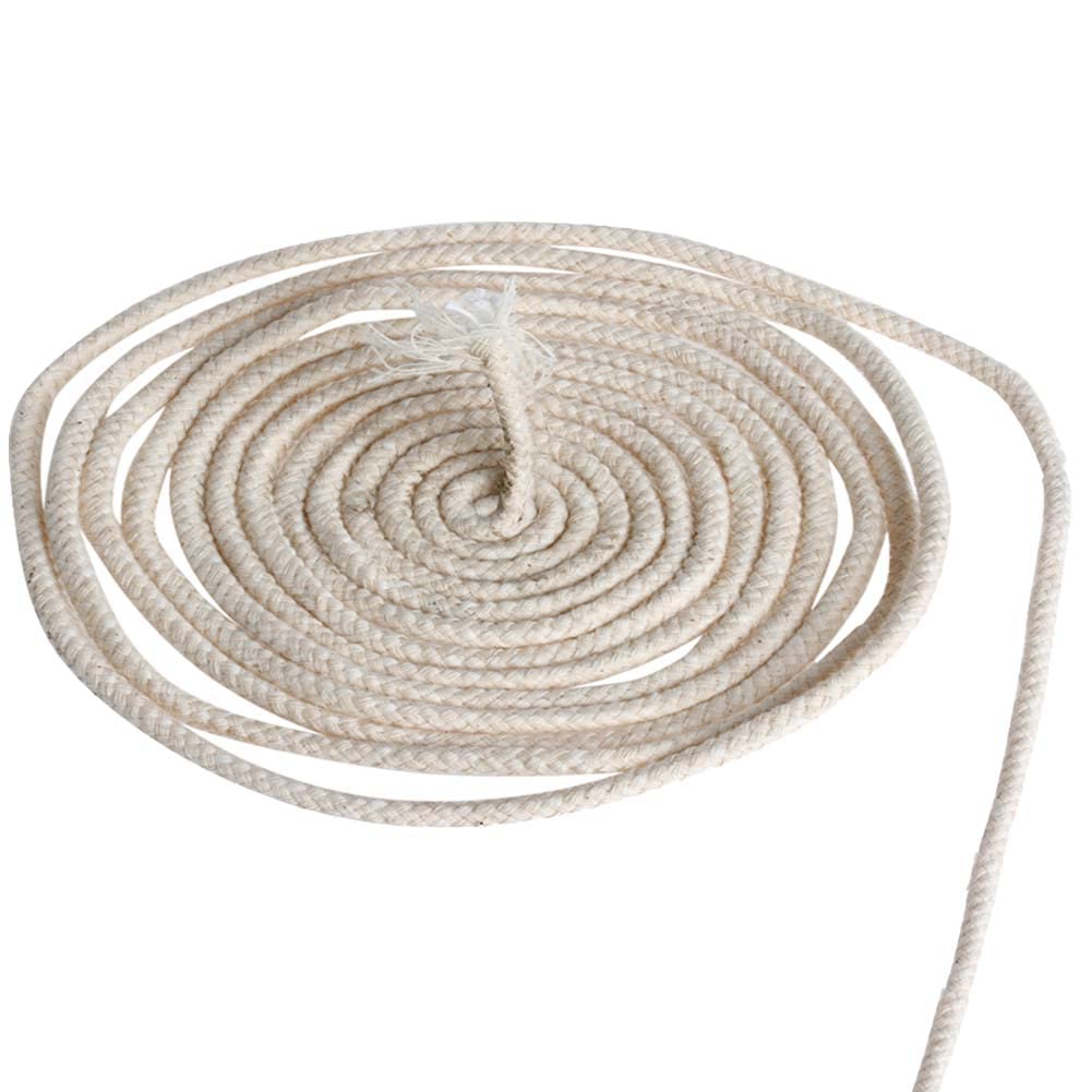 Photo 1 of 10M (33 ft) Oil Lamp Wicks Replacement 3mm Round Candle Wick Braided for Alcohol Lamps and Candles, DIY Handmade Candle Making Supplies