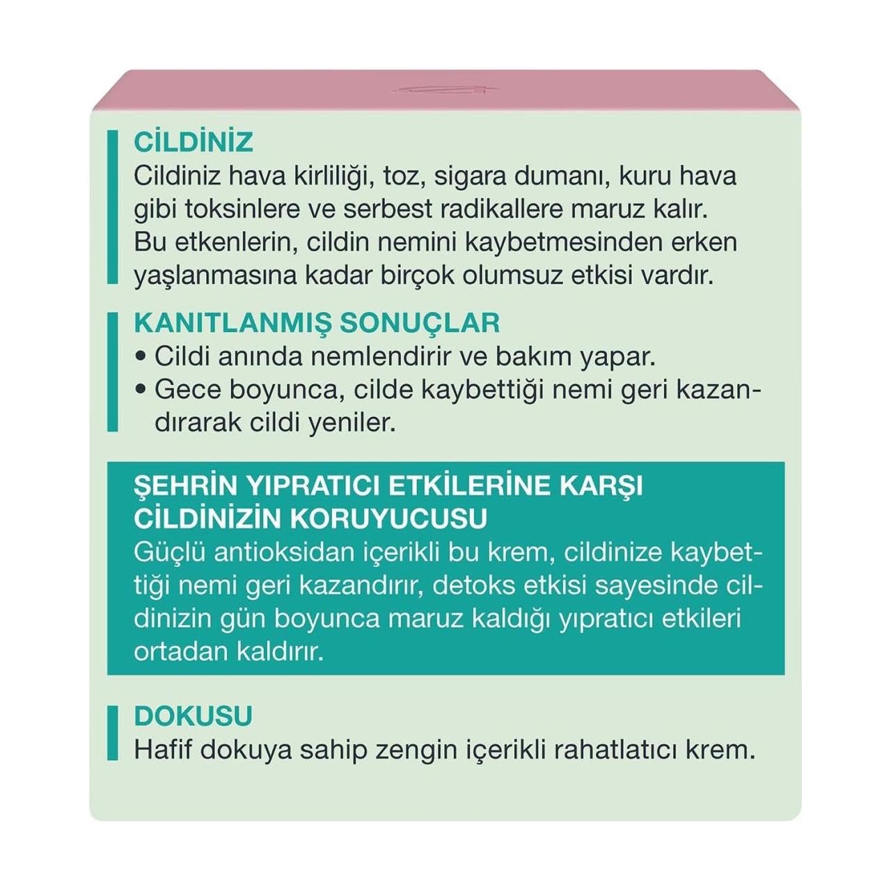 Diadermine Hydralist Smart Detox Yenileyici Gece Kremi 1 Paket
