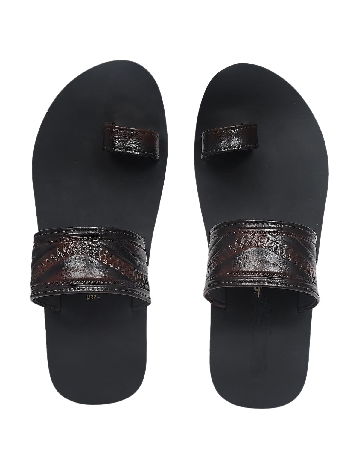 Men's Synthetic Slip-on Flip Flops Thong Sandals/Slipper Brown-picture-42