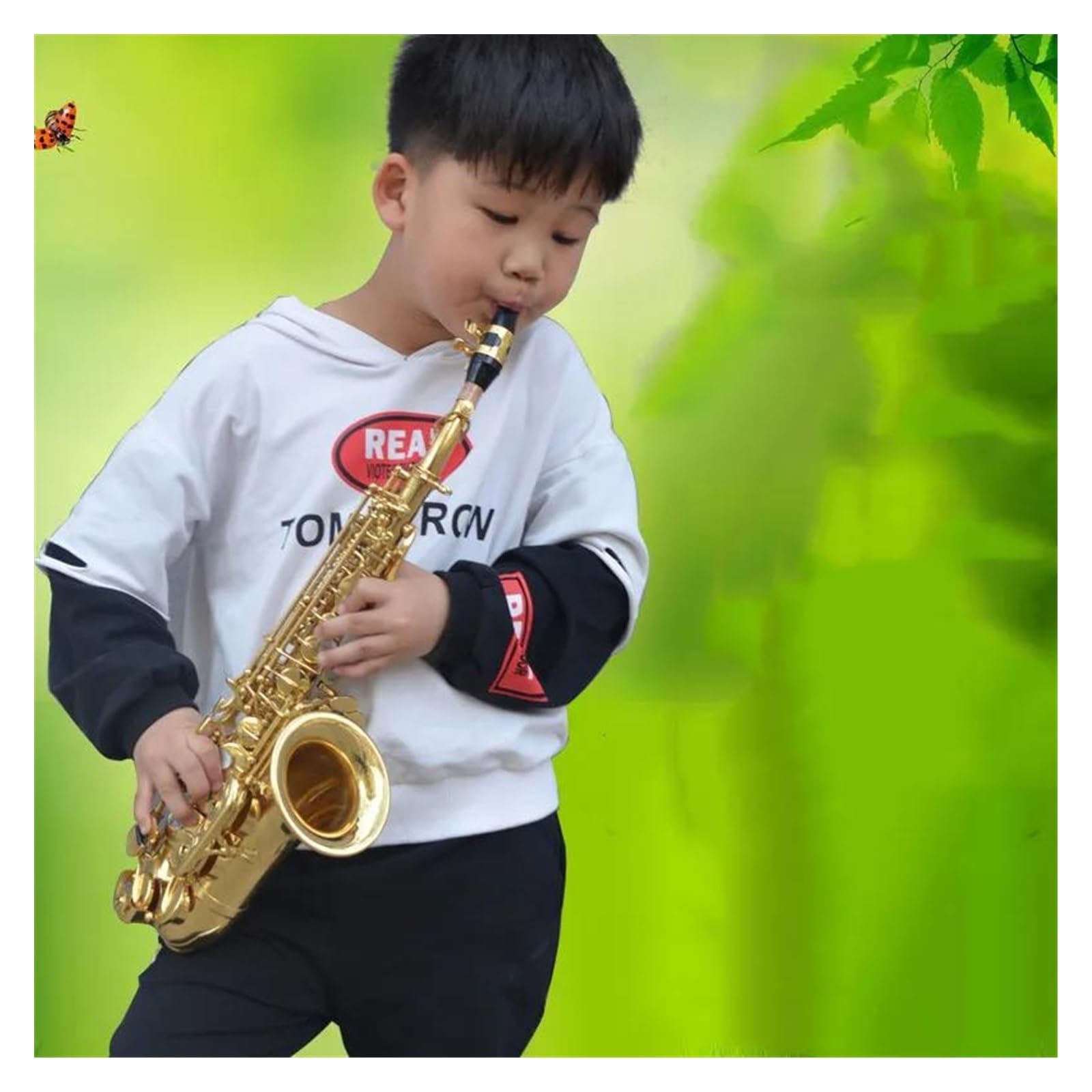 Sassofono Professionale Sassofono soprano curvo Sib Strumento musicale Sassofono per adulti Prestazioni di livello professionale