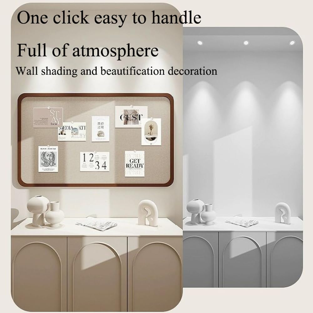Tablero de Corcho Rectangular, Ideal como tablón de anuncios, Alternativa para oficinas y escuelas, o para Crear Paneles de visión, con 20 chinchetas.