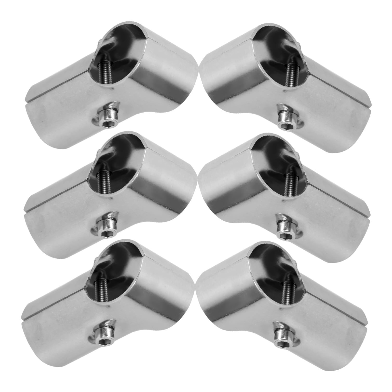 Clips de serrage robustes acier inoxydable connecteurs deux voies pour étagère tube 32mm