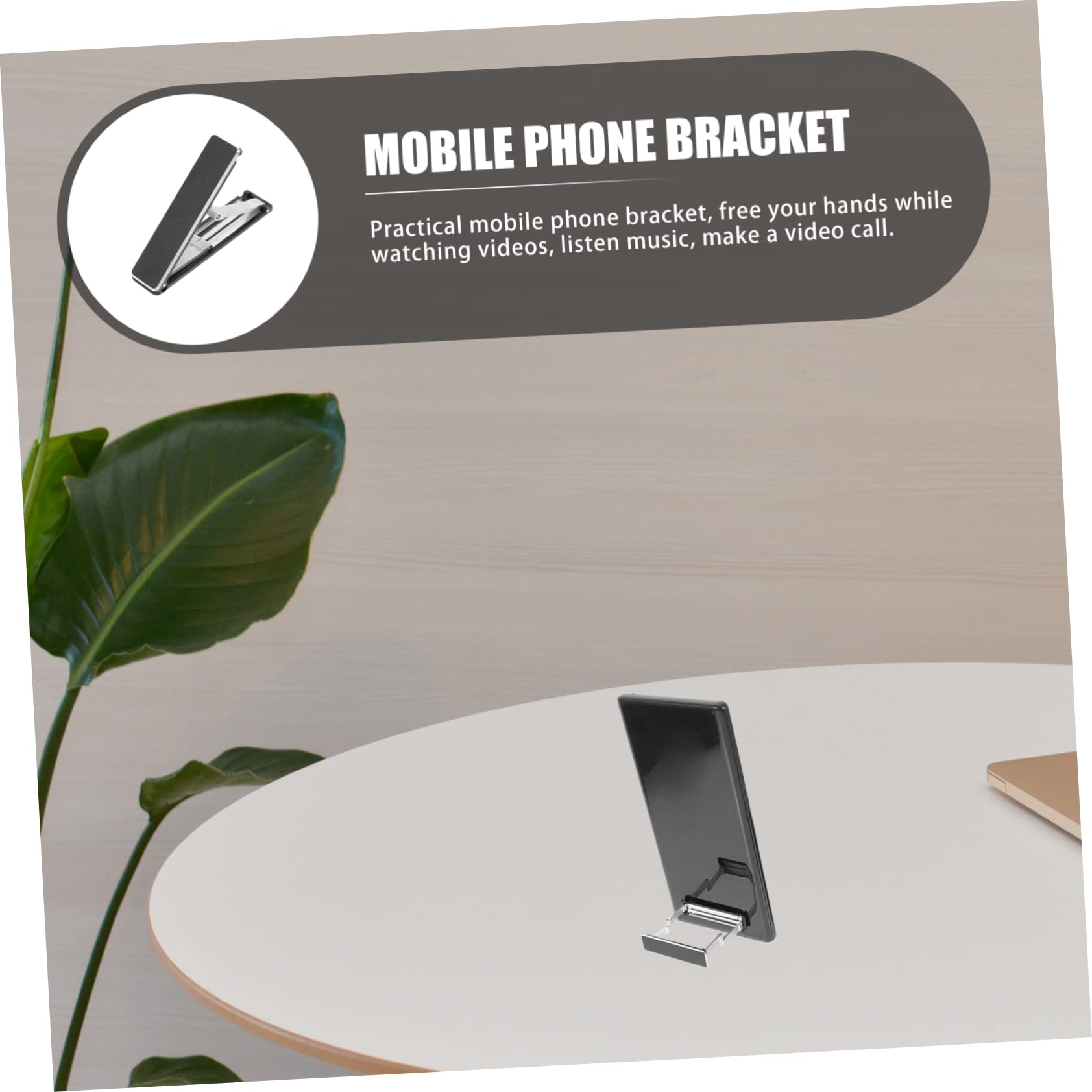 Hemobllo 4pezzi Supporto Telefonico Invisibile Supporto Portatile Per Smartphone Design Ultra Sottile Per Ufficio e Casa Compatibile Con La Maggior Dei Cellulare
