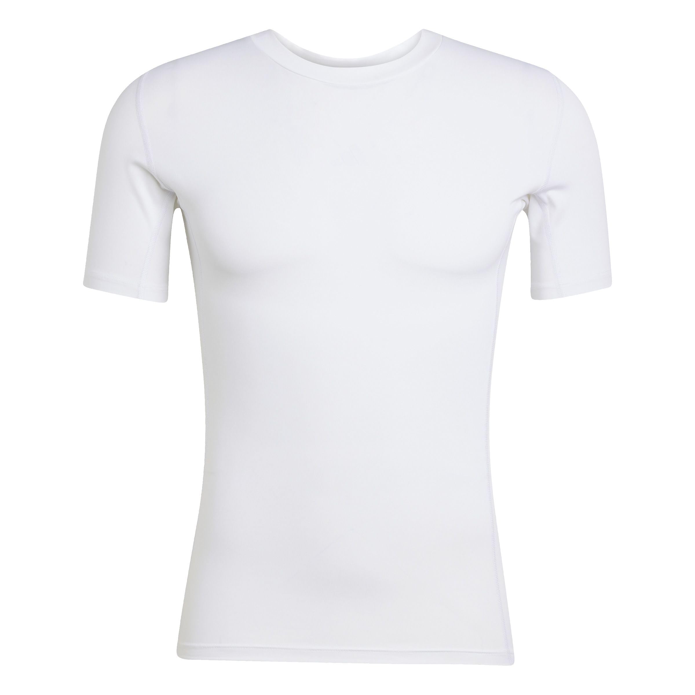 adidas Men Adult Techfit Short Sleeve TEE Men XS White