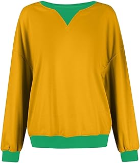 Sudadera de gran tamaño para niñas, de manga larga, cuello redondo, color liso, para bebé, básica, holgada