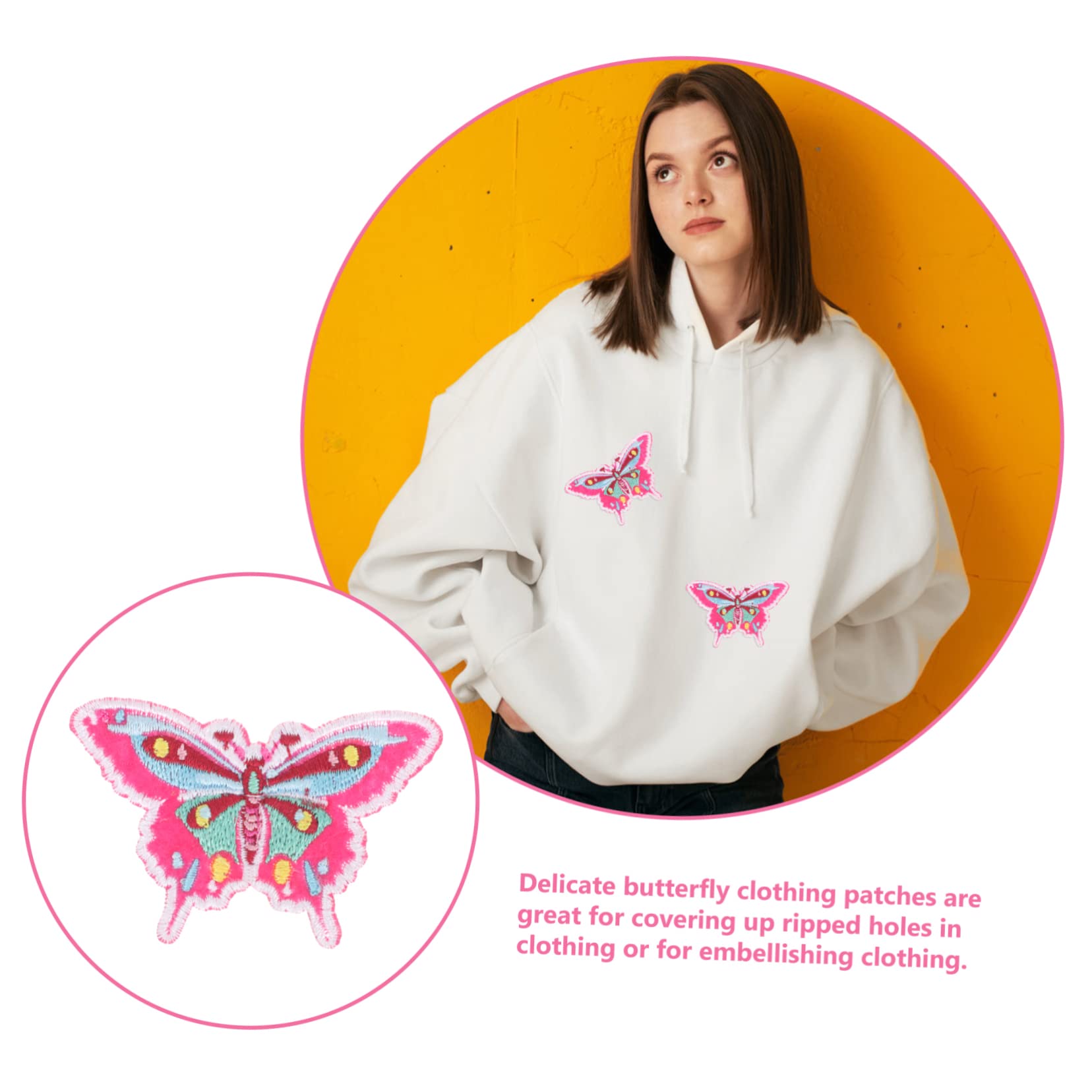 Uonlytech Parches De Decorativos Para Ropa De Apliques De Accesorios De Costura Para Manualidades Parches De Planchar Y Coser Para Reparaciones Y Personalización De 20 Piezas*4
