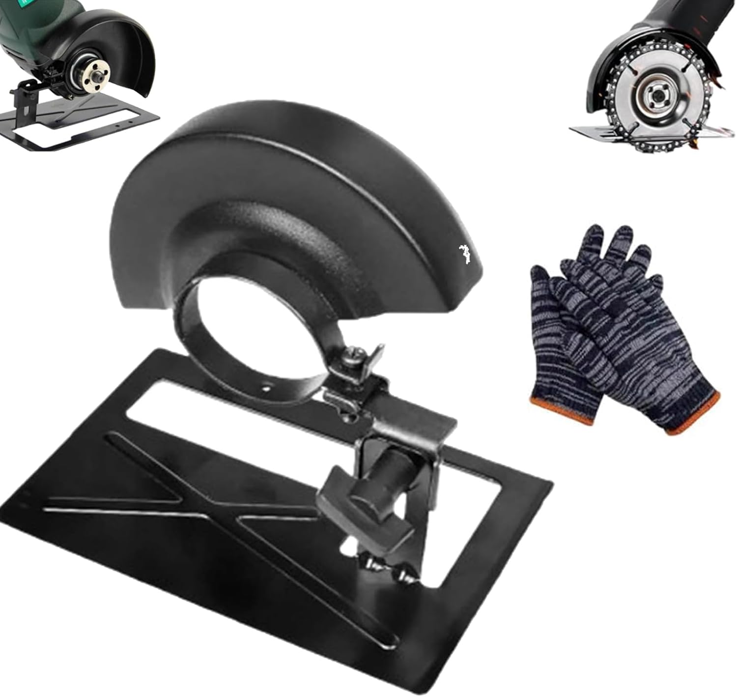 Cutting Stand Protective Cover Kit For Angle Grinder, Adjustable Cutting Protective Cover Kit, Cutting Stand And Protective Shield Tool for Woodworking And Metalworking