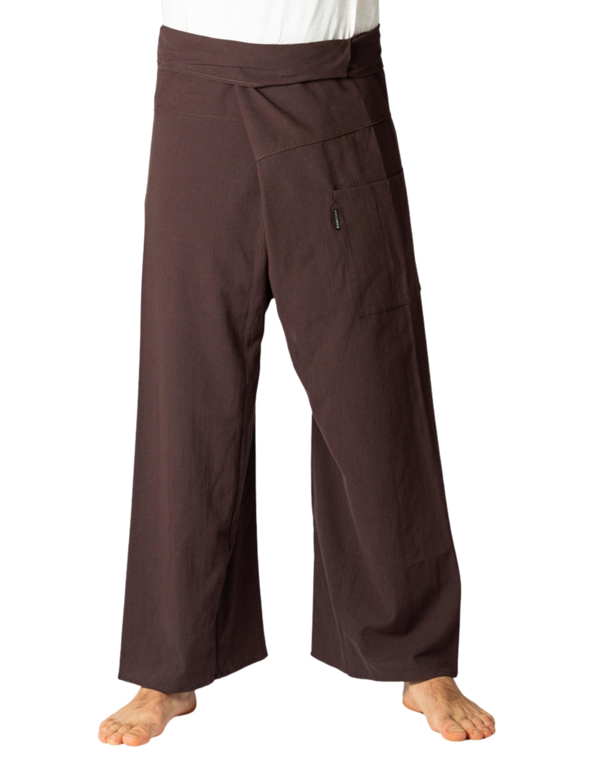 Panasiam Unisex Brown Fisherman Pants Unicolor, L