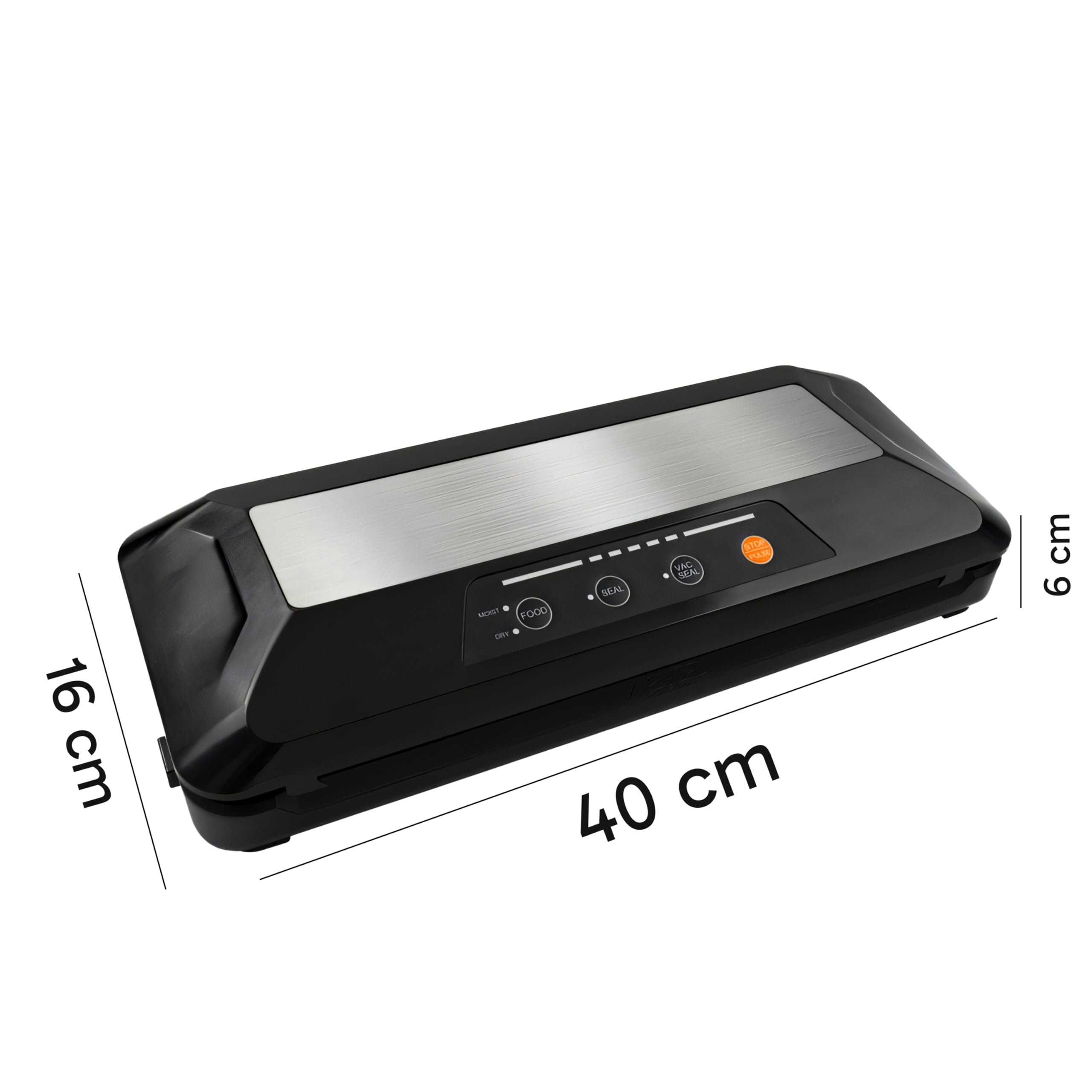 Retoo Zgrzewarka próżniowa, zgrzewarka do folii, moc 110 W, moc odsysania wraz z workiem próżniowym, wężem, do suchej, wilgotnej, żywności, utrzymania świeżości, stal nierdzewna