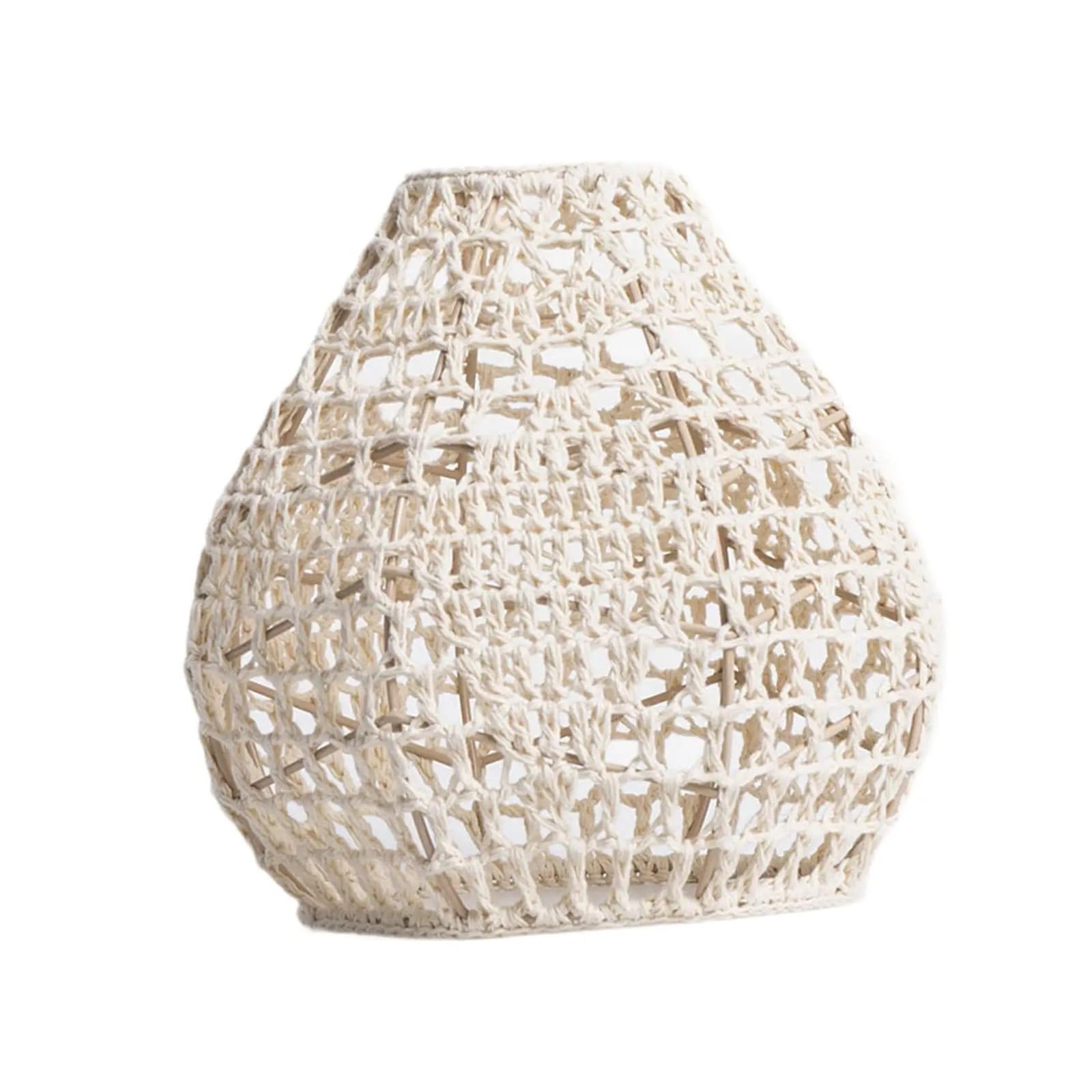 Luxemetals One Color Handmade Boho Lamp Shade - Woven Ceiling Light Cover