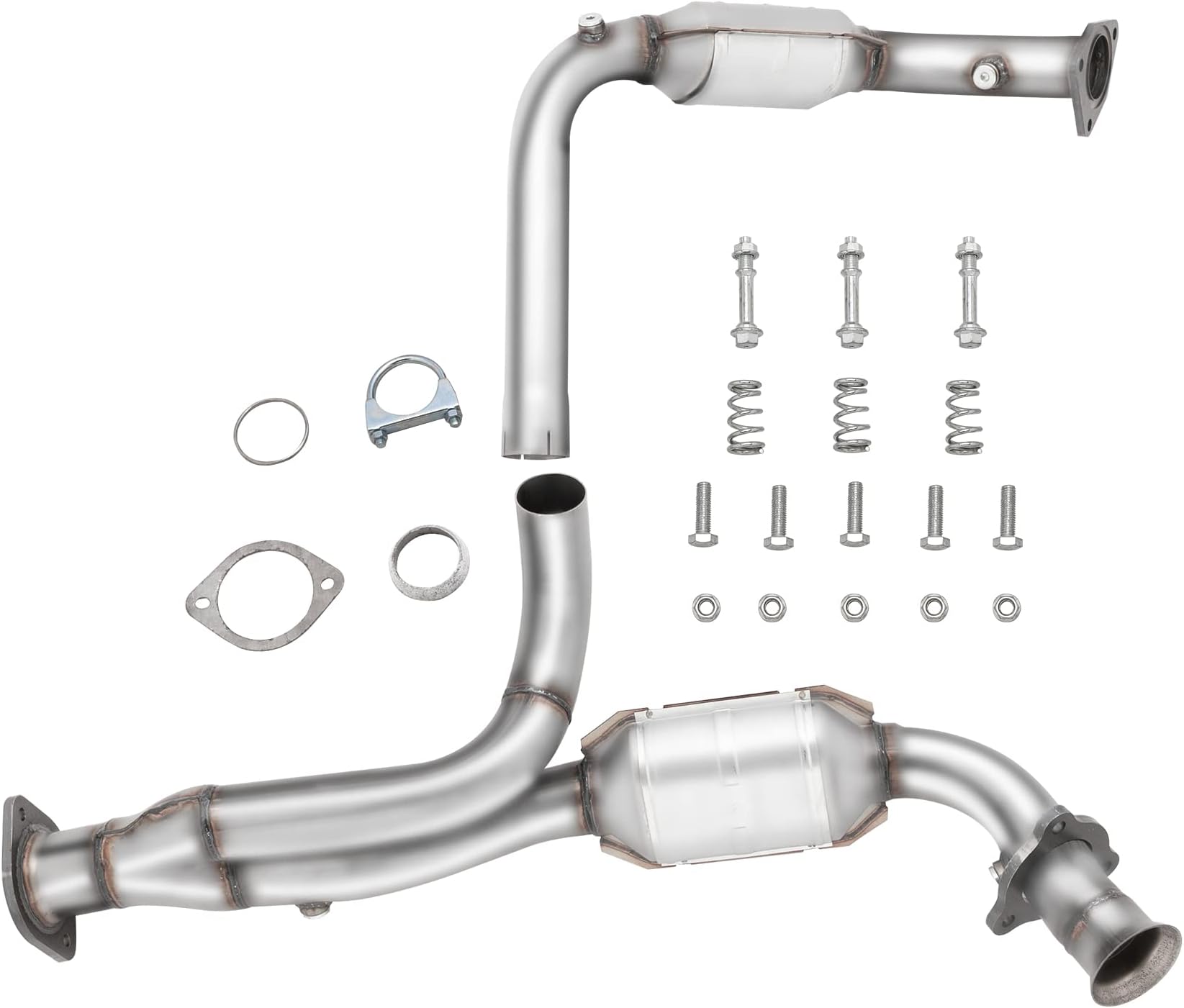 Front Catalytic Converters Compatible with Chevrolet Silverado 2000-2007 1500 GMC Yukon Sierra 2003-2006 1500 Truck