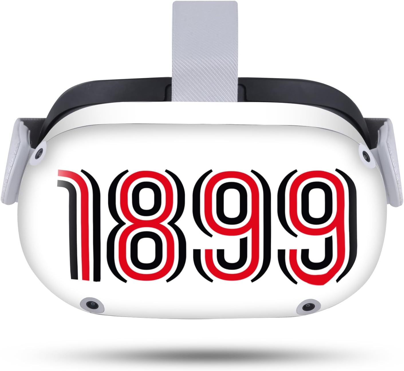 Head Case Designs Officially Licensed AC Milan 1899 Art Vinyl Sticker Skin Decal Cover Compatible with Meta Quest 2