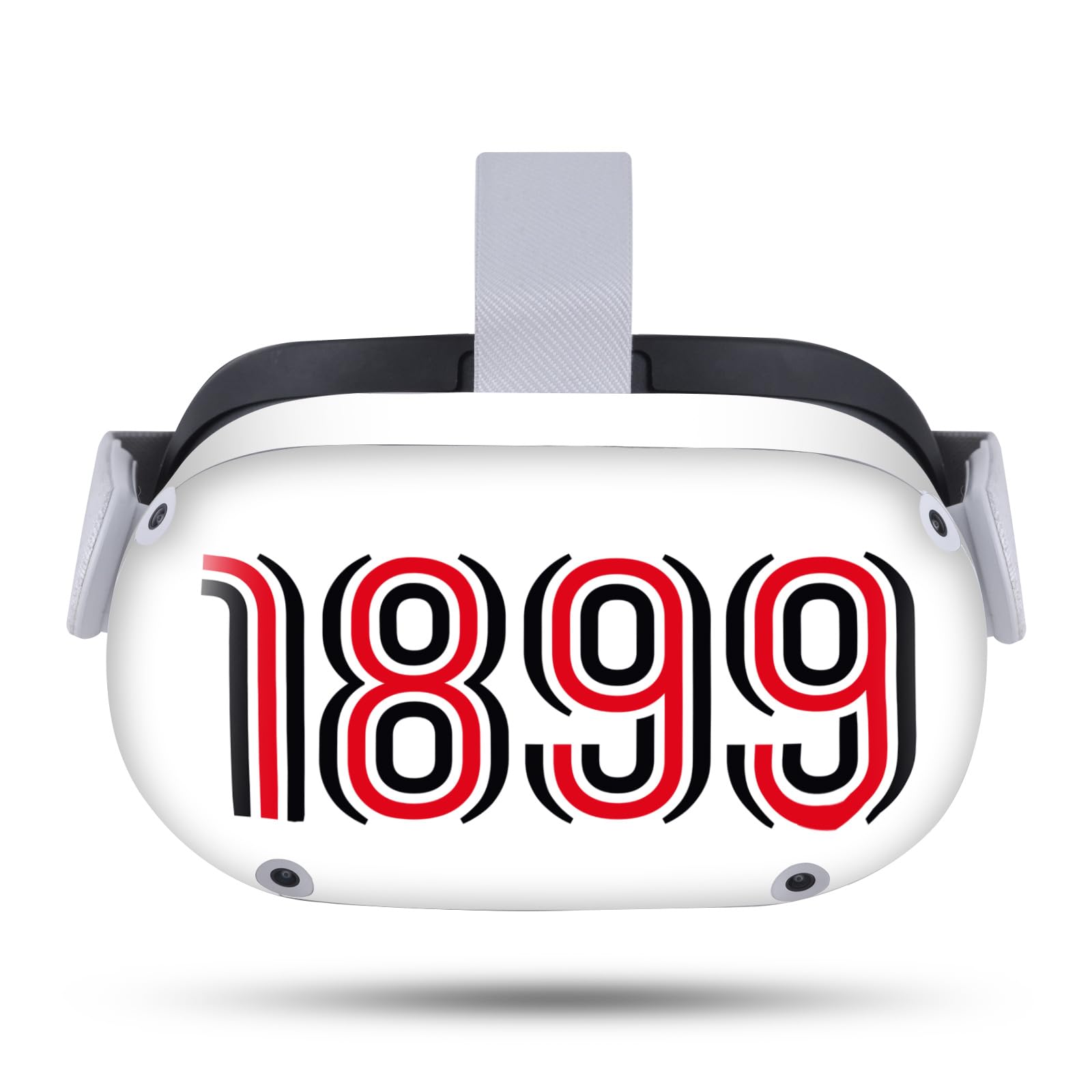 Head Case Designs Officially Licensed AC Milan 1899 Art Vinyl Sticker Skin Decal Cover Compatible with Meta Quest 2