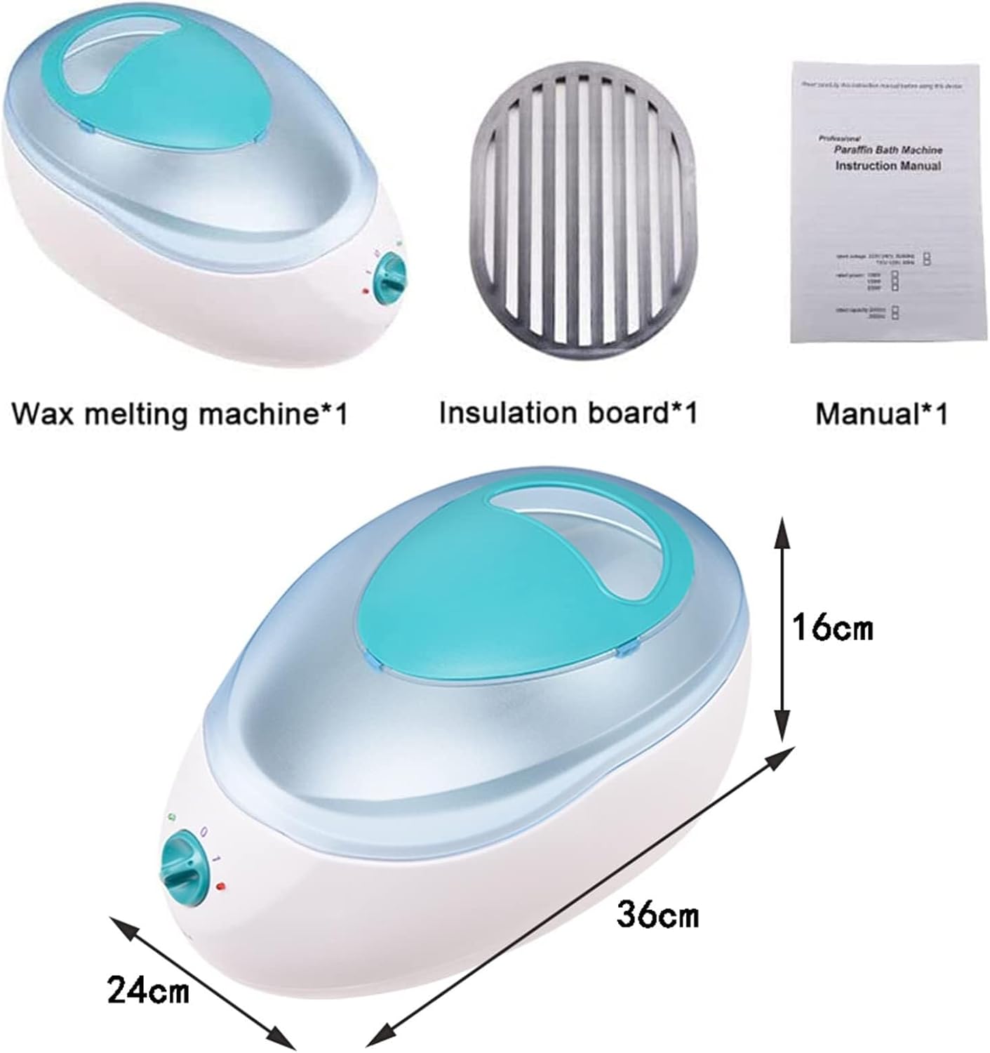Paraffin Wax Machine Paraffin Bath, Professional Salon Spa Paraffin Heater Pot Moisturizing Hand Feet Wax Spa Machine Kit for Hand Foot Women