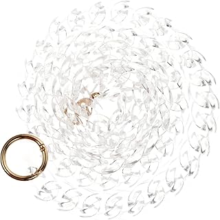 VALICLUD Acrílico Transparente Frisado Saco Alça da Mala Cadeia Ombro Corpo Cruz Bolsa Do Saco Da Bolsa Cadeia De Substituição Alça Da Bolsa DIY Fazendo 100Cm