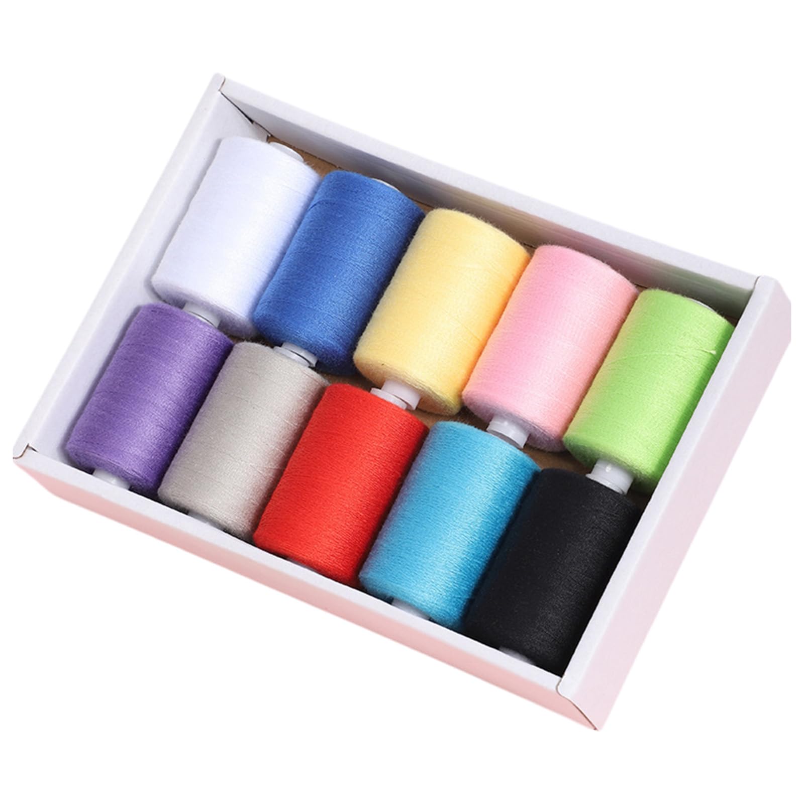 CAZSTYK 10 Tone Assorted Sturdy Polyester Sewing Thread Set for Crafting Garment Repair and Projects Polyester Sewing Thread Set