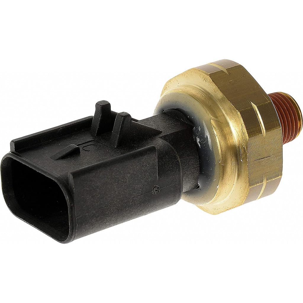 KarParts360 for Chrysler 300/Pacifica 2017 2018 Engine Oil Pressure Sensor | Made of Metal and Plastic | Brass | 3 Male Terminal | Black Male Rectangle-Shaped Connector | Replacement for 68295556AA