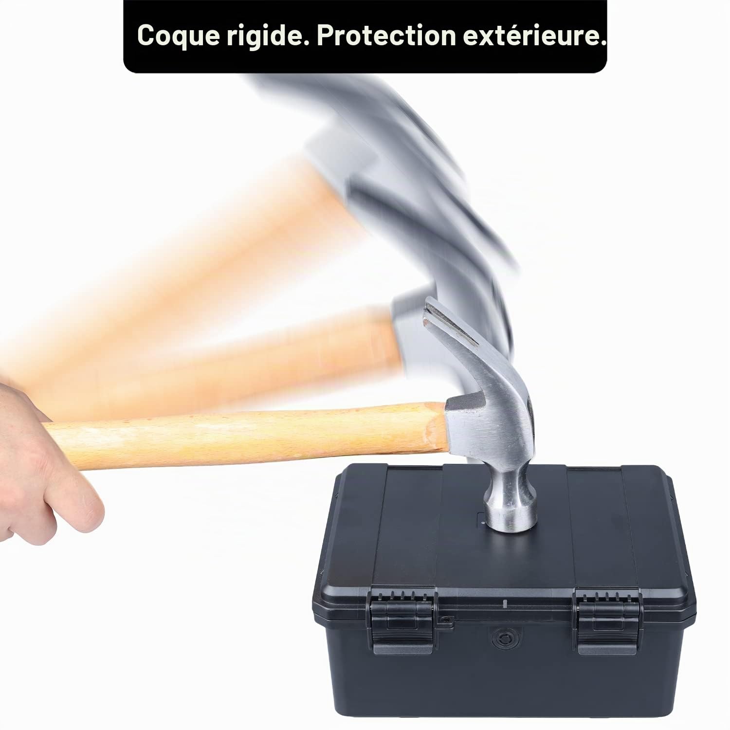 Lykus HC-2130 Mini Etui Valise avec Mousse, Taille intérieure 21,1x15,1x9,4 cm, IP66 résistant aux éclaboussures, Adapté aux téléphones Portables, Outils et Plus Encore | IP66 Anti-Éclaboussures, Mousse Personnalisable, Convient aux Téléphones, Outils et