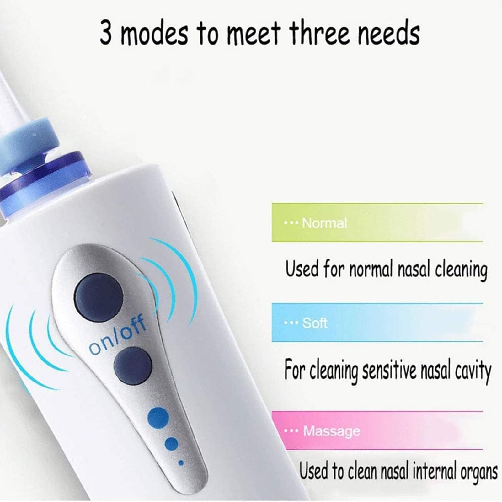 Sistema de riego nasal inalámbrico eléctrico,limpiador nasal portátil,irrigador nasal para el alivio de sinusitis y alergias y el cuidado nasal,Neti Pot eléctrico para adultos y niños de viaje y en ca