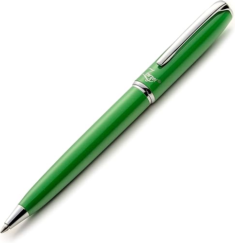 Juego de bolígrafos de lujo, caja de regalo de alta gama, color verde, recargable, tinta negra Schmidt Recambio incluido, 0.028 in. Regalo ideal