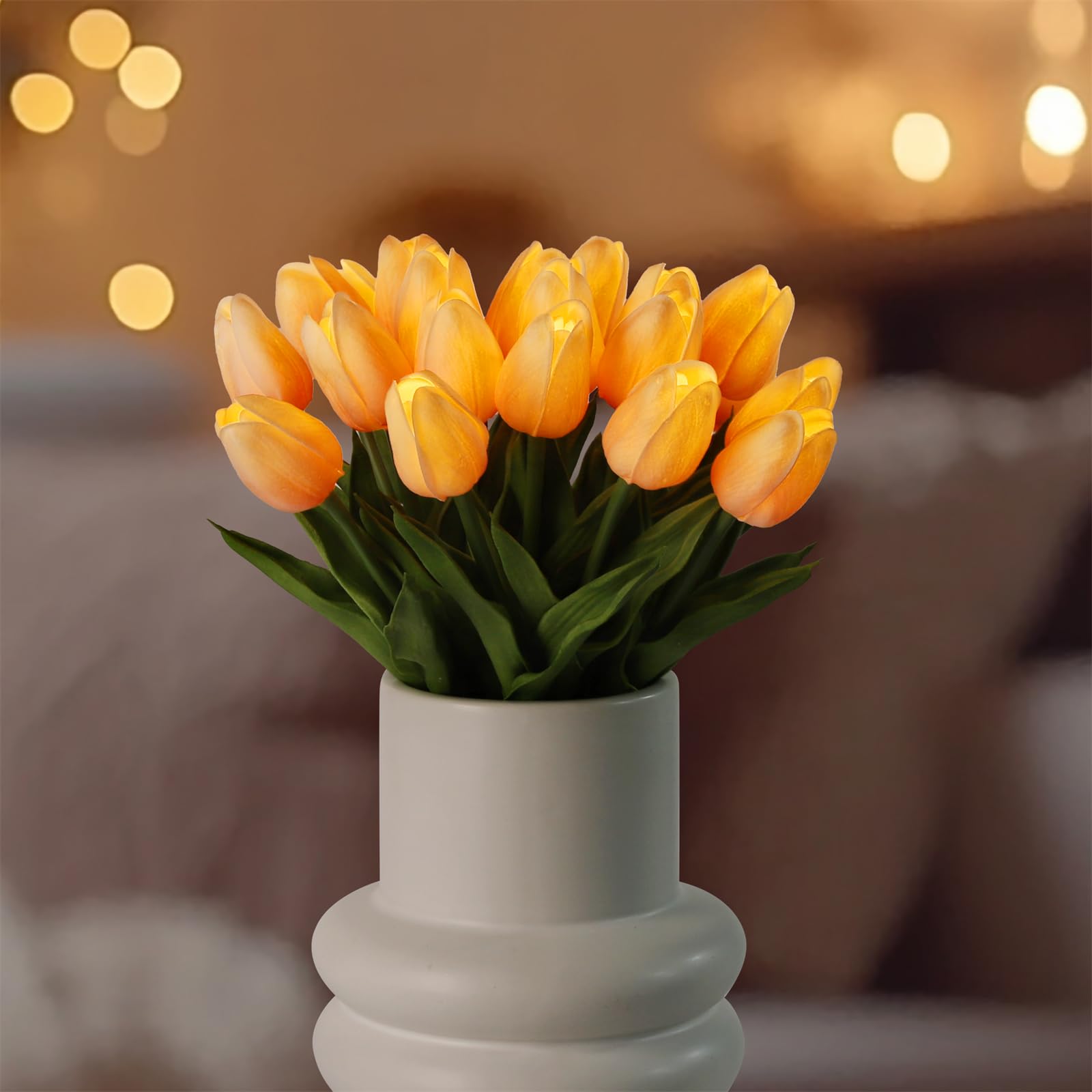 Amazon.com: HOMESEASONS 20pcs Tulip Lamp Artificial Floral Night