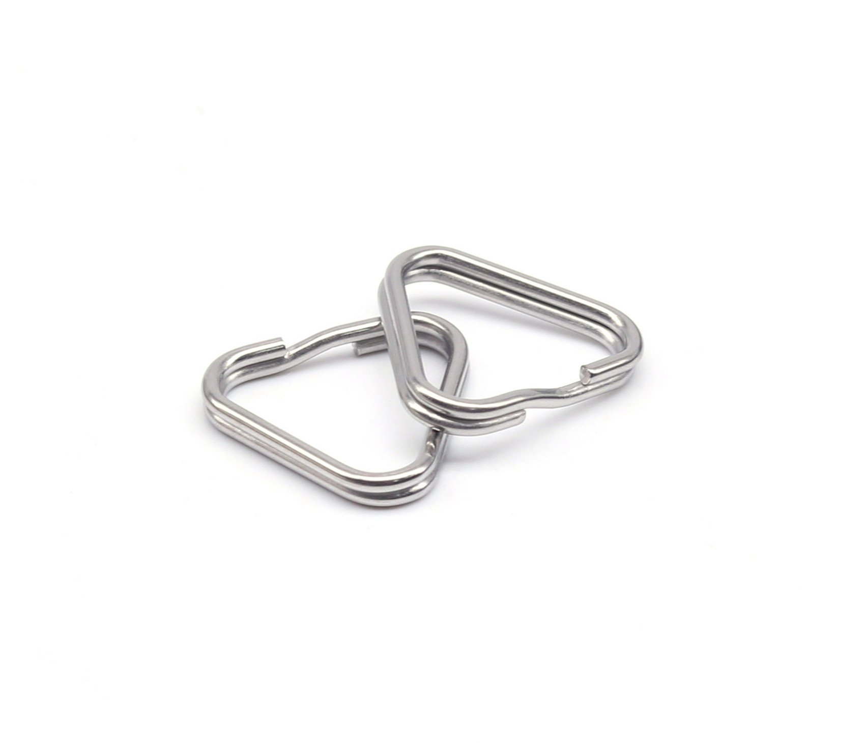 2pcs Camera Eyelet Ring Split Ring Lug Ring Triangle Strap Ring Hook for DSLR RF Mirrorless Camera (Stainless Steel)