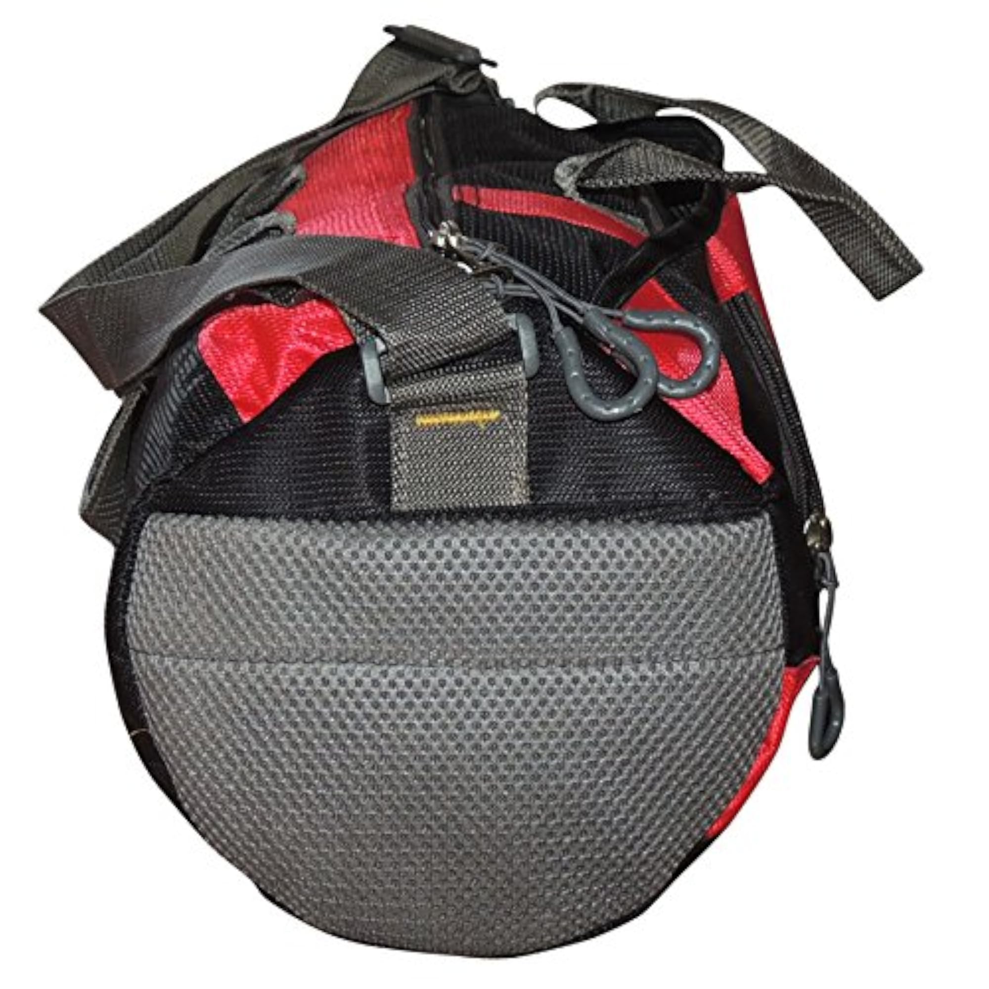 Versatile Red Gym Bag with Multiple Pockets