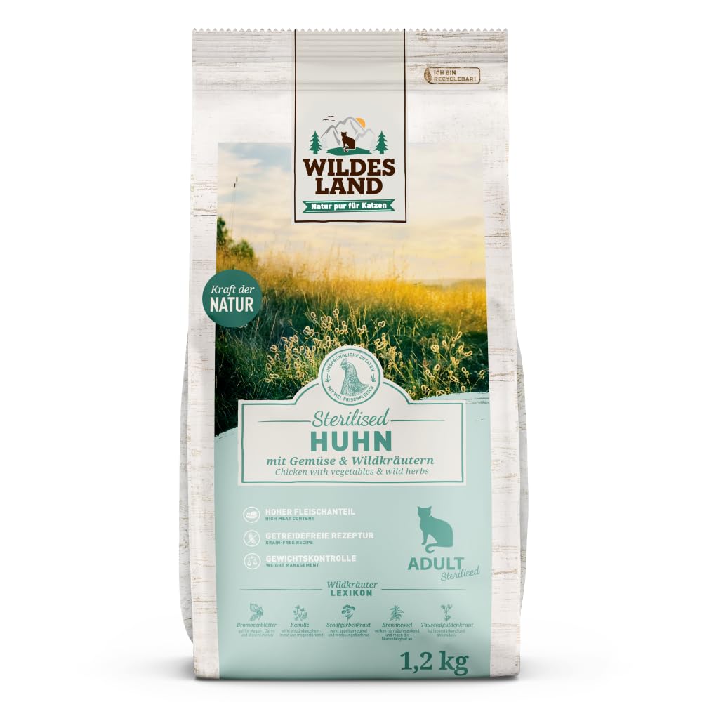 Wildes Land - Huhn - Classic Adult Trockenfutter für Katzen - 6 kg