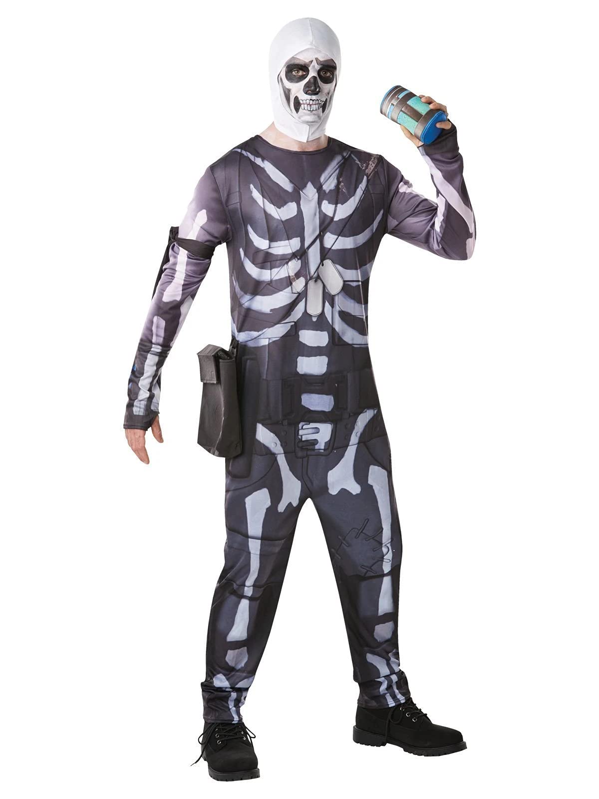 Rubie's - Costume ufficiale di Milite Teschio (Skull Trooper) di Fortnite, da gioco