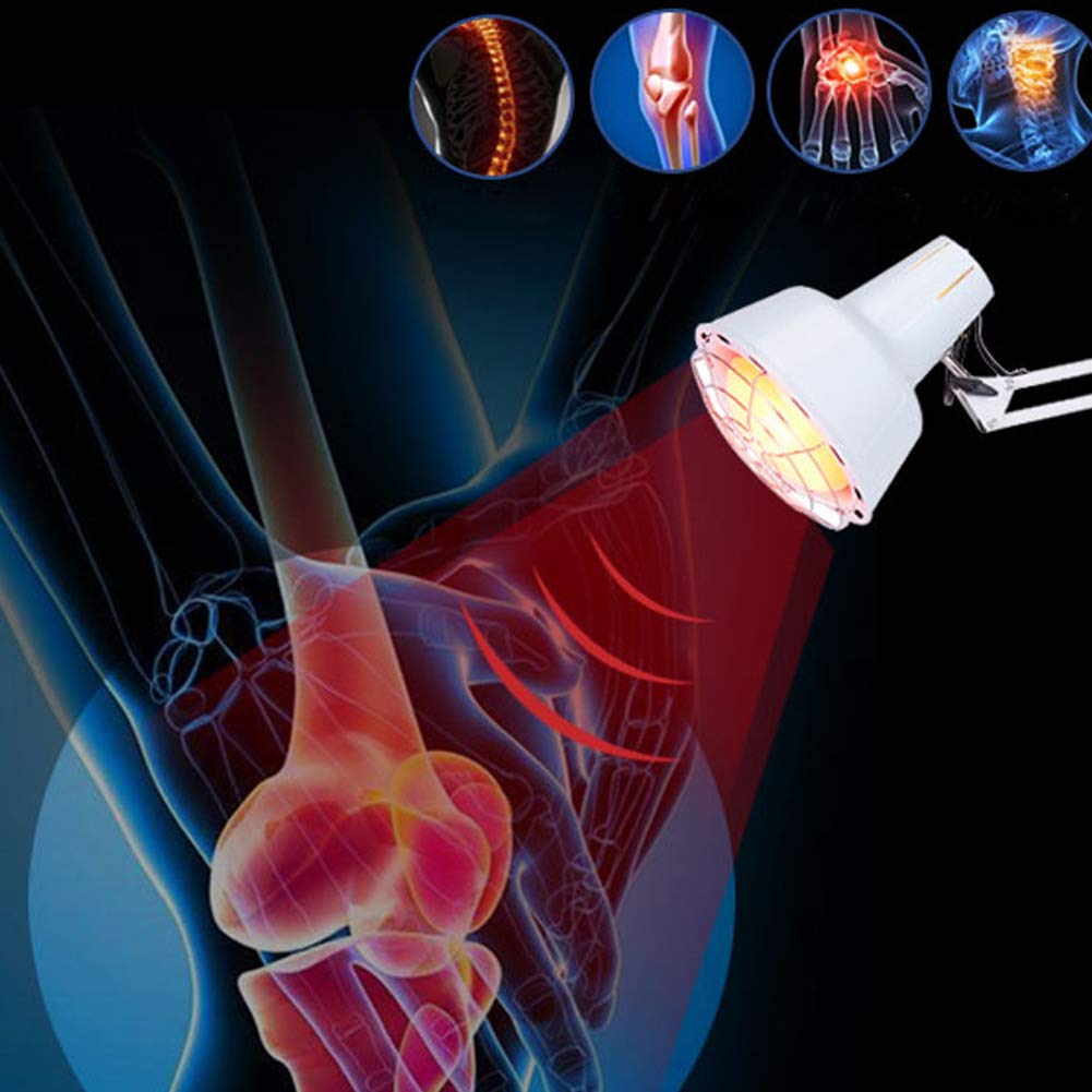 Lampada Di Fisioterapia a Infrarossi 275W Cottura Strumento Domestico Terapia Elettrica Regolazione Manuale Della Temperatura Per Dolore Lombare Dolore Al Ginocchio Dolore Alla Palma Dolore Dolorante