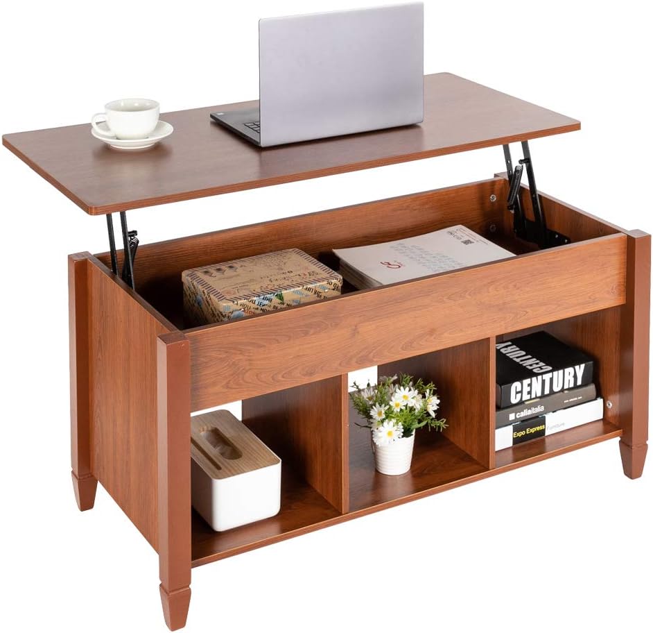 Buy Bonnlo Lift Up Coffee Table Lift Top Coffee Table With Storage Coffee Table With Storage Oak Living Room Tables Coffee Table Adjustable Lift Top With Hidden Compartment Shelves For Living Room Online