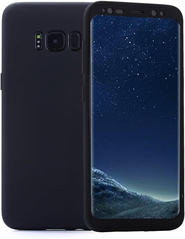 CSTOP CXCase Galaxy S8 Plus Case, Full Body Protection, Matte Slim TPU Case, Dual Layer, Improved Design For Samsung Galaxy S8 Plus (SM-G9550) - Black