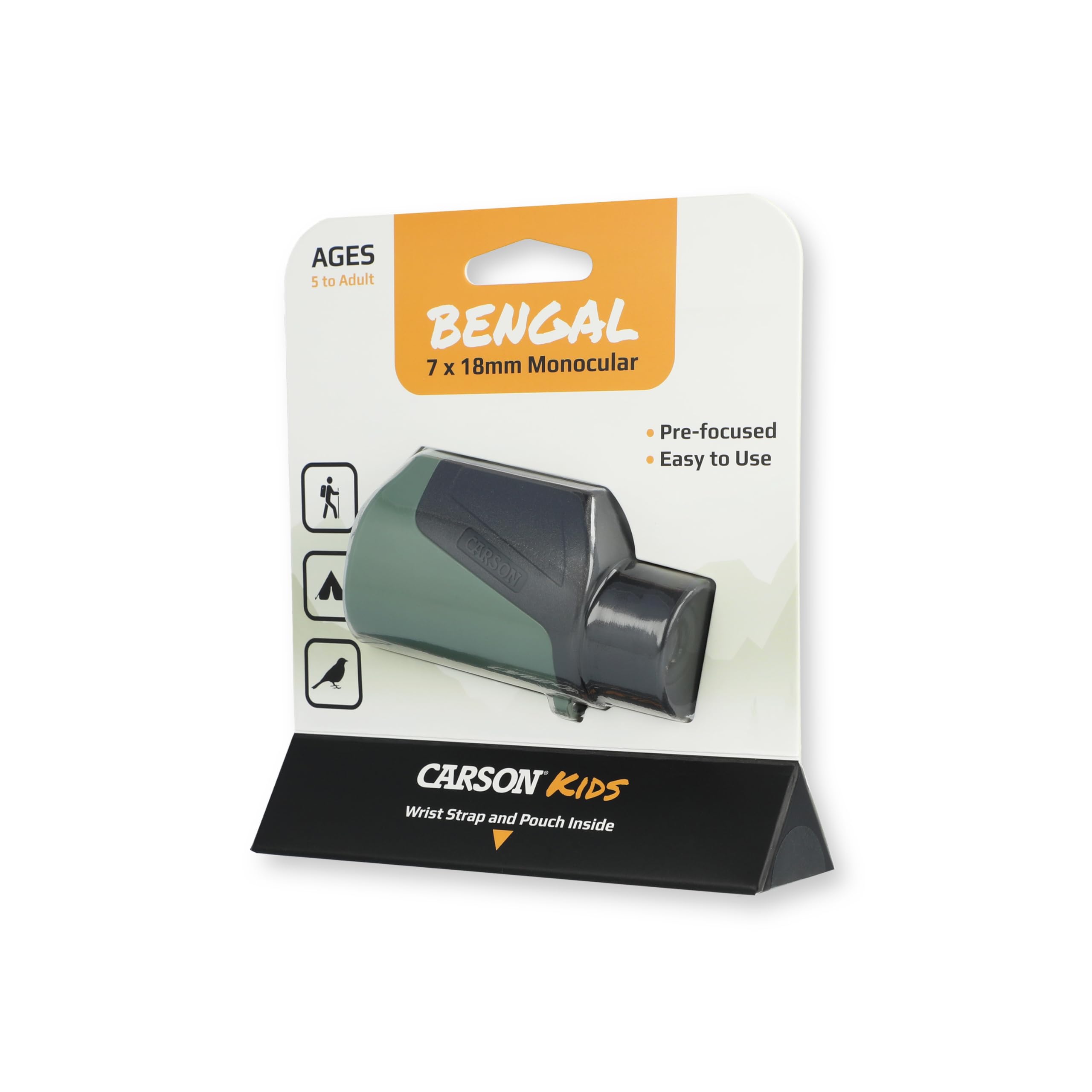 Bengal 0.276x0.709 in Focus Free STEM Toy Monocular para niños, herramienta de ciencia para niños al aire libre (BG-718) 7