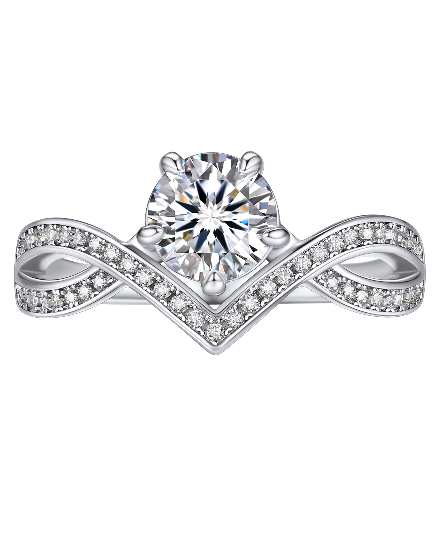 [MomentWish] モアサナイト 1カラット リング