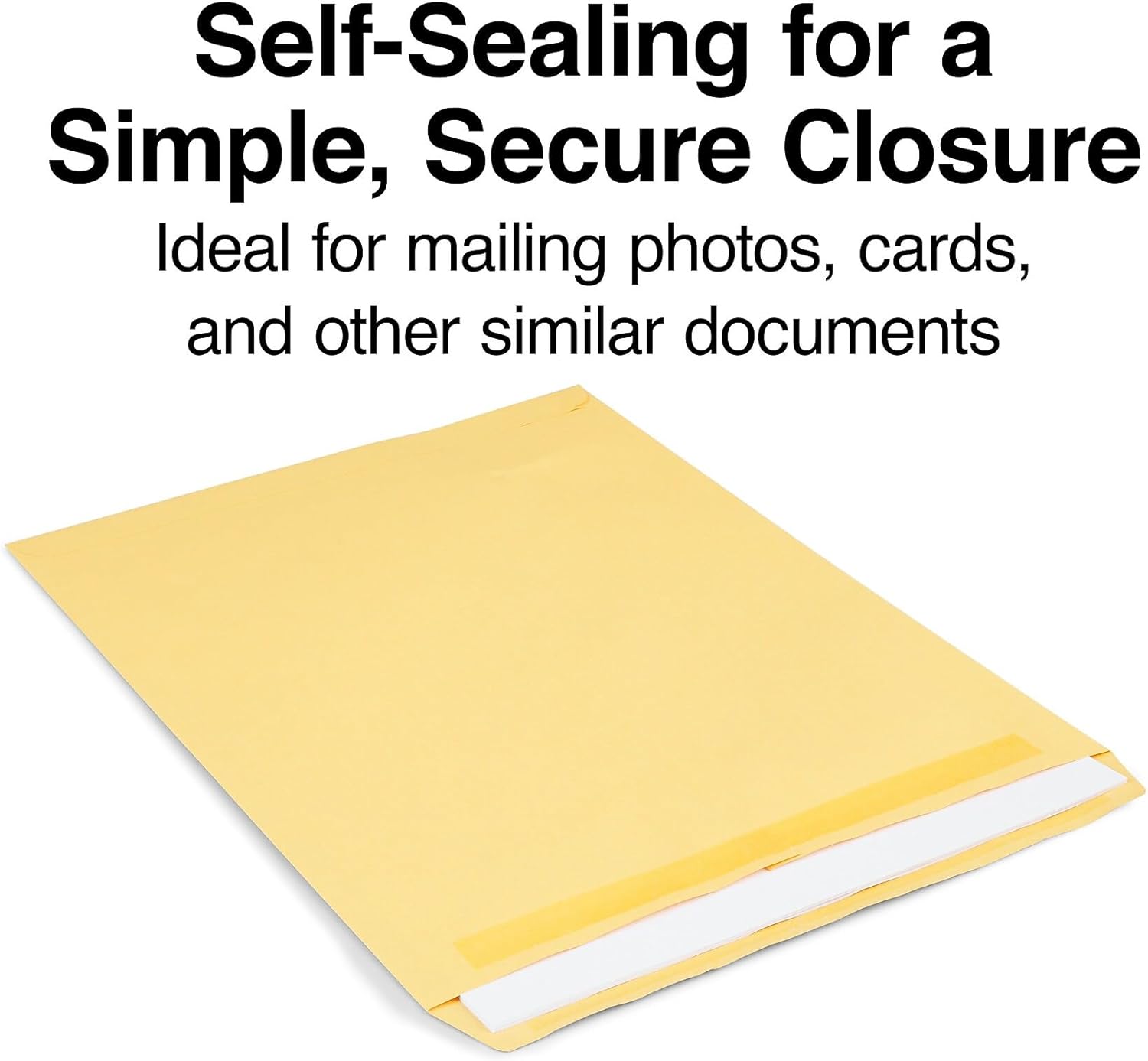 Staples 12 x 15.5 Kraft Self‑Sealing Catalog Envelopes, Brown, Heavyweight Peel & Seal Mailing Envelopes for Large Documents, 100/Box