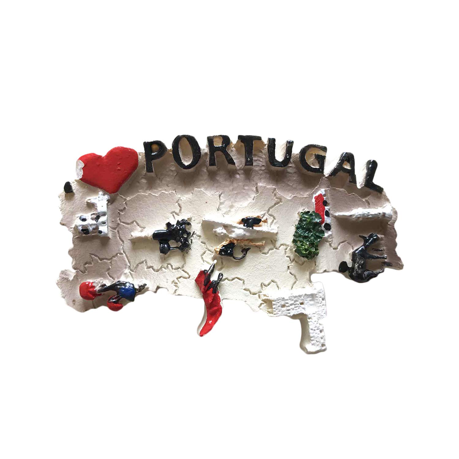 Wedarego 3D Portugal Refrigerator Fridge Magnet Tourist Souvenirs Handmade Resin Craft Magnetic Stickers Home Kitchen Decoration Travel Gift