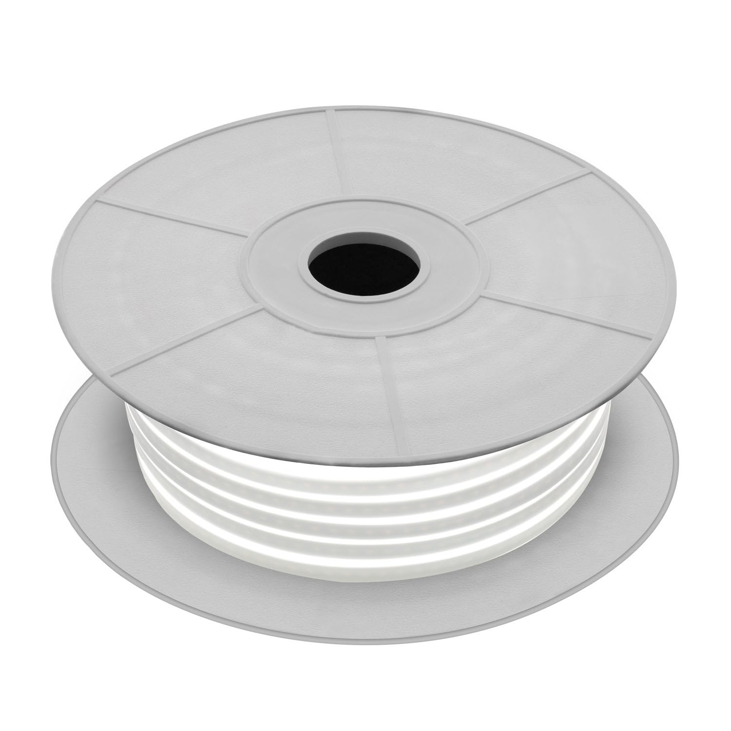 LEDKIA Tira LED Neón 24V Bobina 50m 9.5W/m Corte 5cm IP65 NFLEX6 Blanco Cál