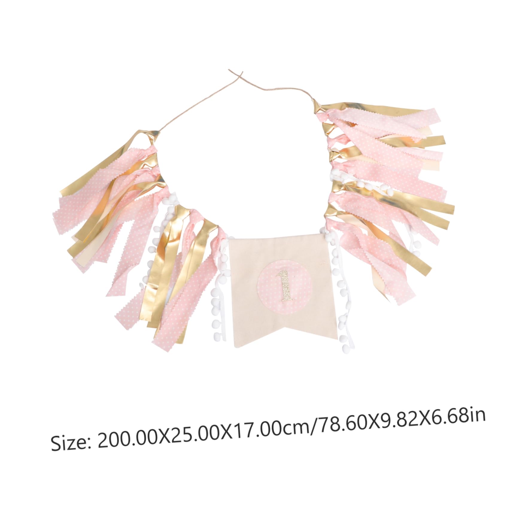 WOONEKY Birthday Bunting Set Themed Party Bunting Dining Chair Flag Decoration