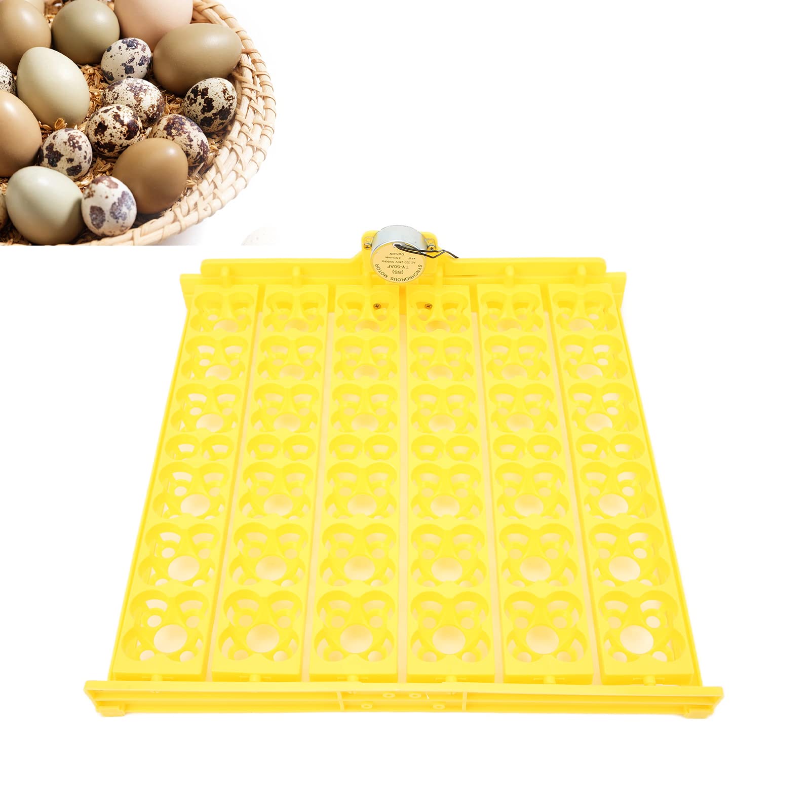 Bandeja giratoria automática para huevos Mini incubadora incubadora Bandeja giratoria automática para huevos Herramienta giratoria para huevos con motor para pollo, pato, huevo de codorniz[220 V]