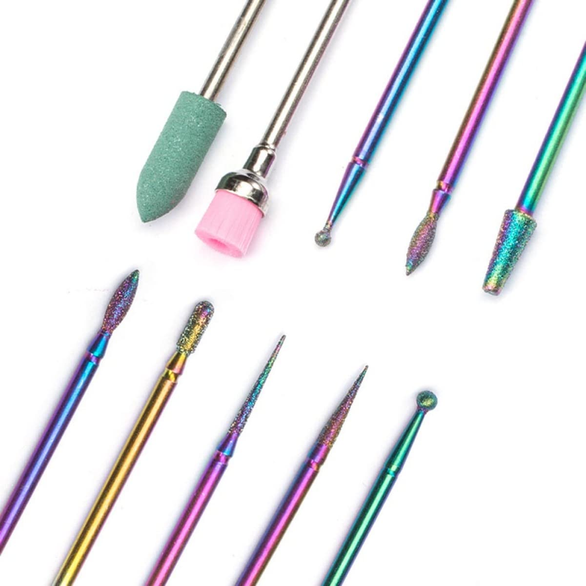 minkissy 3juegos Brocas De Acero Tungsteno Para Uñas Herramientas Profesionales De Manicura Afiladores Para Cuidado y Pulido De Uñas Compatible Máquinas De Limado Eléctricas