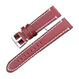HFERHT Vintage Genuine Leather Watchbands 7 Colors Belt 18mm 20mm 22mm 24mm Women Men Cowhide Watch Band Strap Accessories